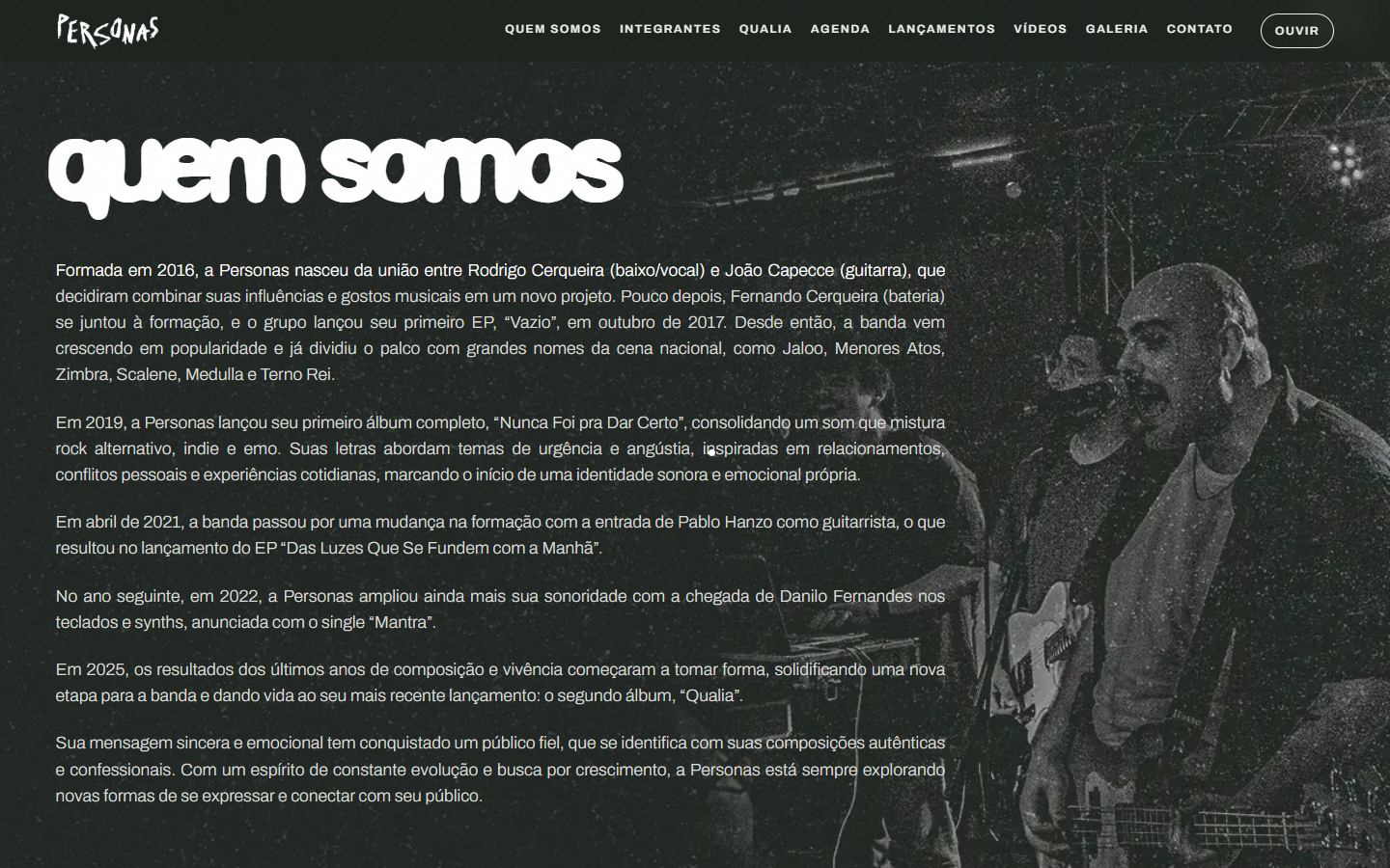 Banda Personas: Quem somos