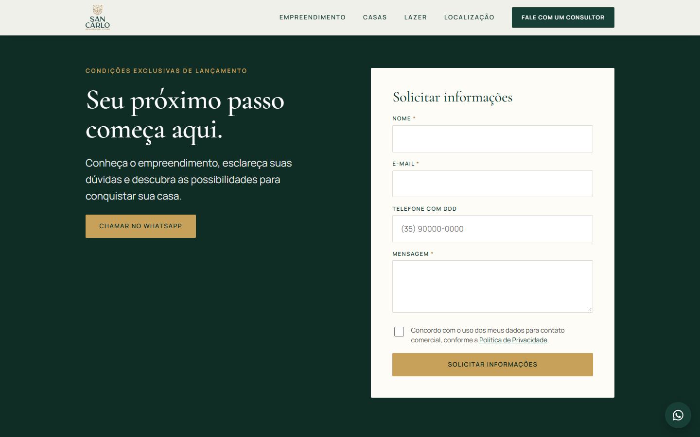 San Carlo Residencial Clube: Contato